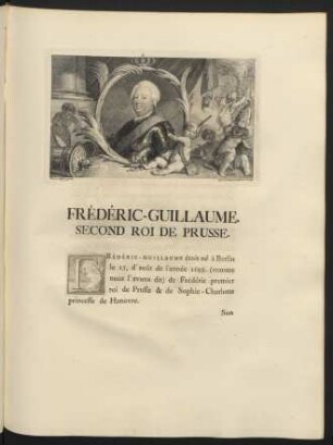 Frédéric-Guillaume. Second Roi De Prusse.