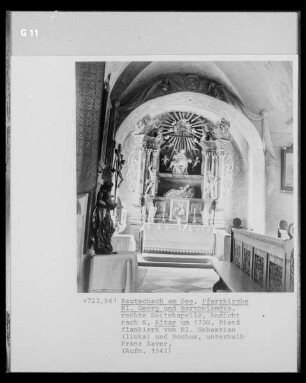 Pietà flankiert von den Heiligen Sebastian und Rochus