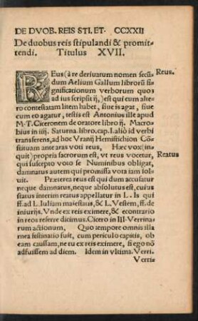 De duobus reis stipulandi & promittendi. Titulus XVII.