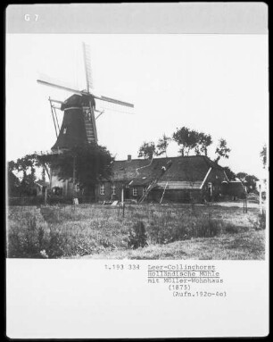 Holländische Mühle mit Müller-Wohnhaus