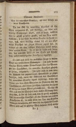 Neunter Abschnitt. Von der venerischen Krankheit, als einer Ursache anderer Krankheiten.