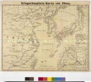Karte: Kriegsschauplatz in China; 1901