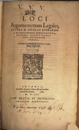 Topica iuris seu lucis loci argumentorum legales