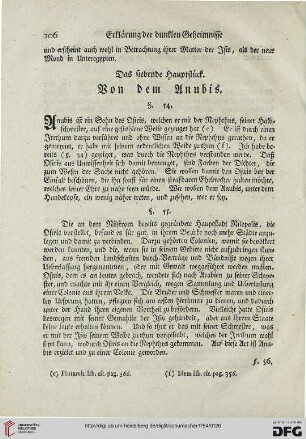 Das siebende Hauptstueck: Von dem Anubis