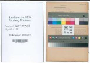 Entnazifizierung Wilhelm Schnieder , geb. 31.01.1878 (Justizamtmann)