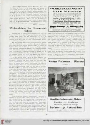 Wiederbelebung der Monumentalmalerei