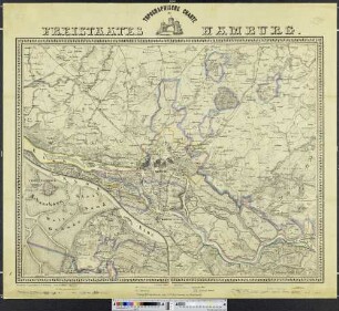 Topographische Charte des Freistaates Hamburg
