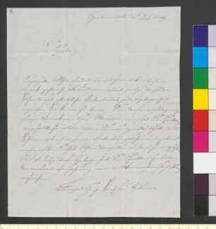 Brief von Sachsen-Weimar und Eisenach, Karl Bernhard von an Goethe, Johann Wolfgang von