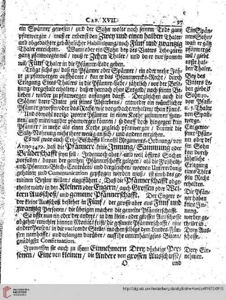 Cap. XVIII. von Holtz-Ampte.
