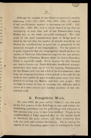 33-69, 2. Evangelistic work