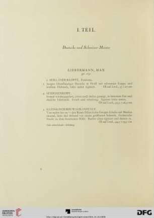 I. Teil (Nr. 1-86)