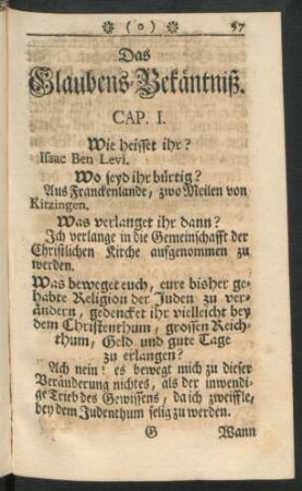 Das Glaubens-Bekäntniß.