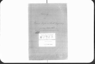 Rechnungen der Armenverwaltung (Zentralwohltätigkeitsanstalt, Zentralarmenverwaltung, Hauptarmenkasse) für 1863