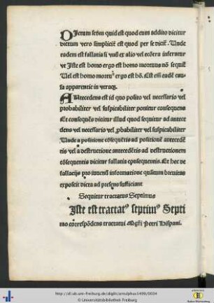 Tractatus septimus.