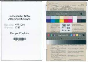 Entnazifizierung Friedrich Rempe, geb. 27.09.1905 (Schlosser)