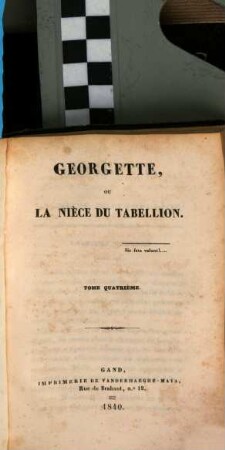 Georgette, ou la nièce du tabellion, Tome quatrième
