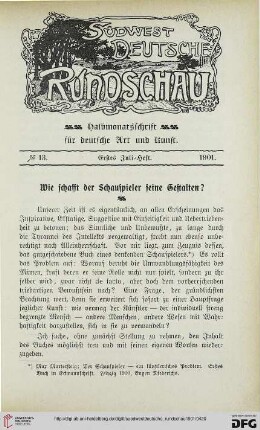 Nr. 13 (1. Juli-Heft 1901)