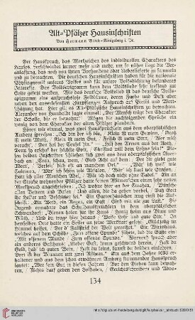 4: Alt-Pfälzer Hausinschriften
