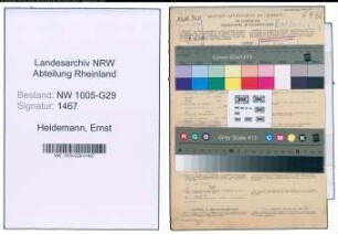 Entnazifizierung Ernst Heidemann , geb. 29.09.1898 (Bahninspektor)