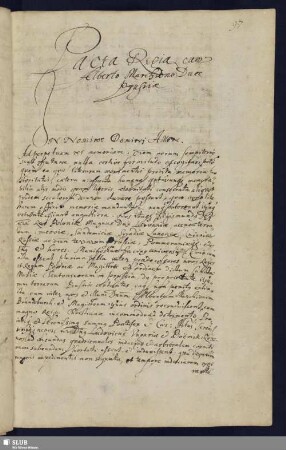 S. 97-129. Pacta Regia cum Alberto Marchione Duce Prussiae. Inuestitura Alberti Marchionis Ducis Prussiae.