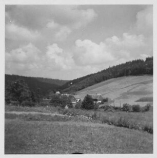 Sachsen? Landschaft mit Ansiedlung