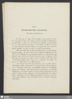 XXIV. Couvion-Saint-Cyr (Laurentius). Marschall des Kaiserreiches