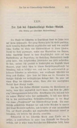 313-325 Der Tod des Schwedenkönigs Gustav-Adolph : ein Beitrag zur historischen Mythenbildung