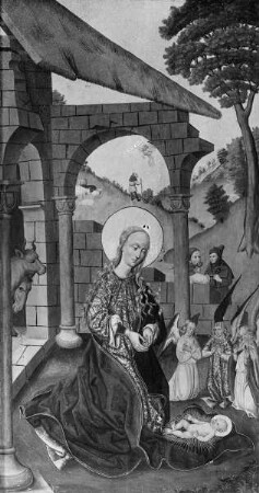 Ehemaliger Hochaltar der Marienkirche — Außenseite des linken Schreinflügels — Geburt Christi