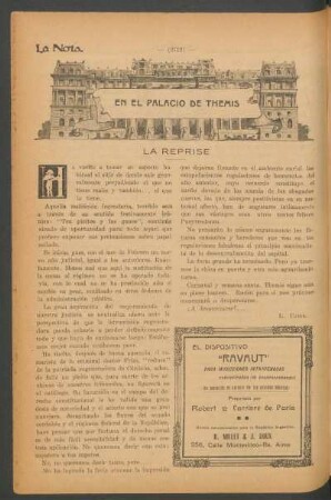 La reprise : En el palacio de Themis