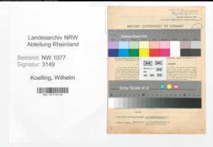 Entnazifizierung Wilhelm Koelling , geb. 16.02.1912 (Polizist)