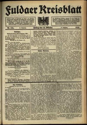 Ausgabe vom Freitag, den 14. Oktober 1910.