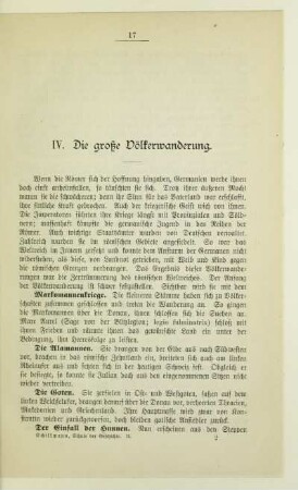 IV. Die große Völkerwanderung
