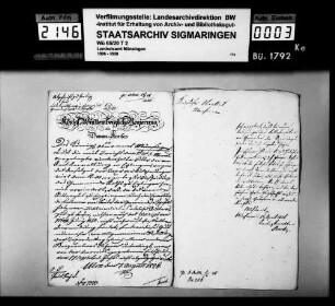 Eglingen: Verwaltung des von Speth'schen Ritterguts durch die Gemeinde