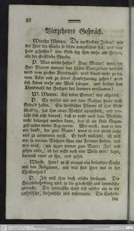 Vierzehntes Gespräch