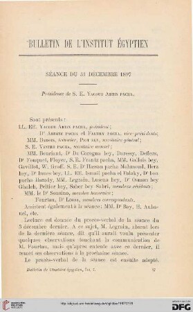 Séance du 31 décembre 1897