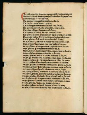 Incipiunt capitula sequentis opis magistri hugonis prioris sancti victoris de sententijs ...