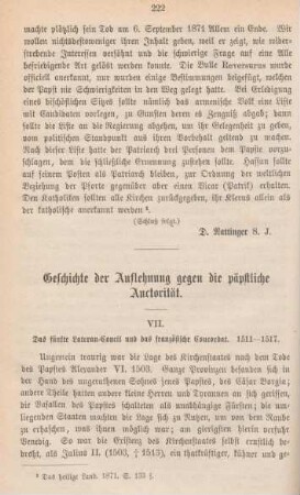 222-240 Geschichte der Auflehnung gegen die päpstliche Auctorität : Fortsetzung