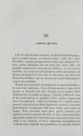 XXI L'hòpital des fous