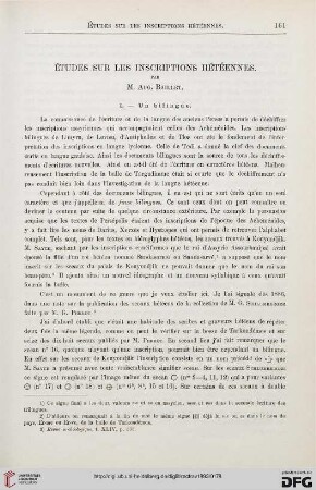 14: Études sur les inscriptions hétéennes