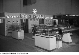 Messestand Röchlingstahl Wetzlar auf der Leipziger Frühjahrsmesse