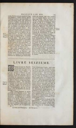 Livre Seizieme