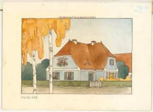 Gemeindehaus Monatskonkurrenz Oktober 1913: Perspektivische Ansicht