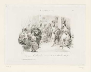 On annonce M. Mayeux!, aus: "La caricature: revue morale, judiciaire, littéraire, artistique, fashionable et scénique", Paris 1831