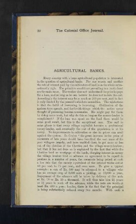 Agricultural Banks