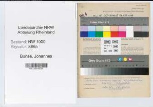 Entnazifizierung Johannes Bunse, geb. 06.02.1902 (Verwaltungsangestellter)