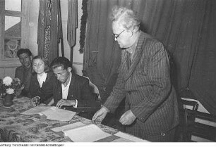 Barnitz. Freundschaftsvertrag zwischem dem Künstlerkollektiv Das "Ufer" und der Maschinenausleihstation (MAS) Barnitz, 30. September 1951