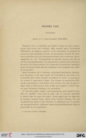 Chapitre XXIII.: Angleterre. Époque de la reine Élisabeth (1558-1603)