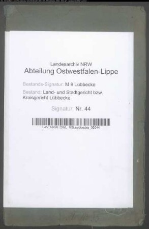 Teilungsrezess der Eilhauser Gemeinheiten