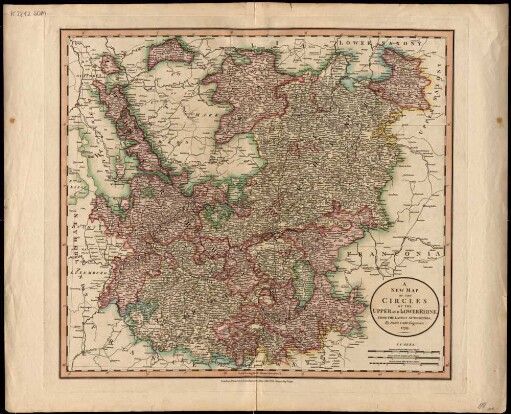 A New Map Of The Circles Of The Upper And Lower Rhine