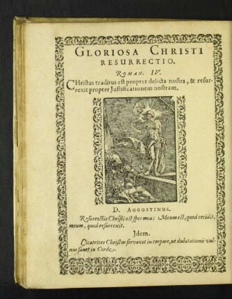 Gloriosa Christi Resurrectio.